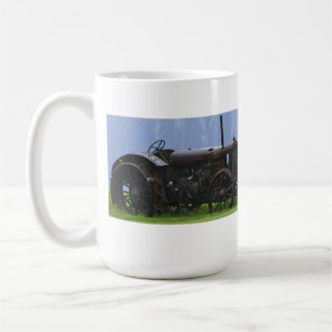 Vintage Black tractor - Farm Vehicle Coffee Mug