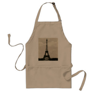 Vintage Black & White Eiffel Tower Standard Apron