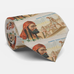 Vintage Blackbeard The Pirate Illustration (1888) Tie