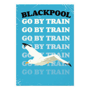 Vintage Blackpool seaside poster