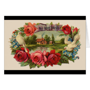 Vintage blank card
