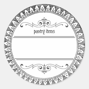 Vintage Blank Pantry Items Labels