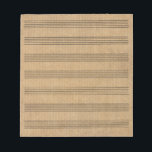 Vintage  Blank Sheet Music  7 Staves  Notepad<br><div class="desc">Vintage Blank Sheet Music 7 Staves Notepad</div>