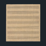 Vintage  Blank Sheet Music  7 Staves  Notepad<br><div class="desc">Vintage Blank Sheet Music 7 Staves Notepad</div>