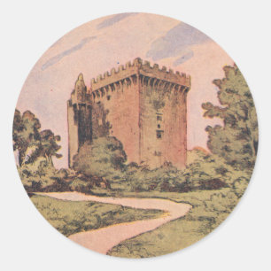 Vintage Blarney Castle Classic Round Sticker
