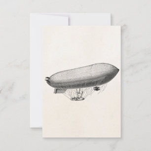 Vintage Blimp Old Zeppelin Retro Hot Air Balloon