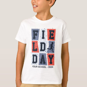 Vintage Blocks School Field Day Personalised T-Shirt