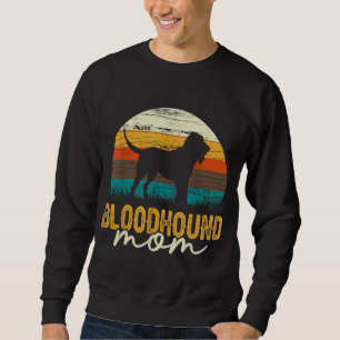 Vintage Bloodhound Mum Dog Lover Mothers Day Sweatshirt