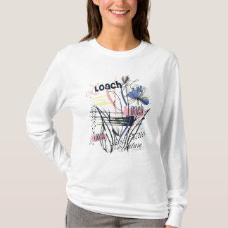 Vintage Bloom Abstract Garden Floral Chaos Wild Pe T-Shirt