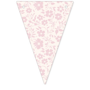 Vintage Bloom Blush Pink - Neutral Bunting