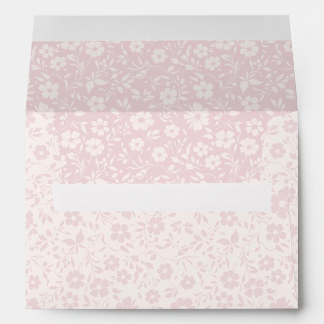 Vintage Bloom Blush Pink - Neutral Envelope (Back (Bottom))