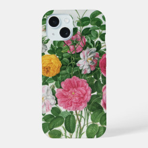 Vintage Blooming Flowers, Spring Garden Roses iPhone 15 Case
