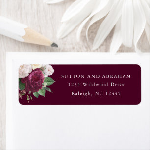 Vintage Blooms Return Address Label