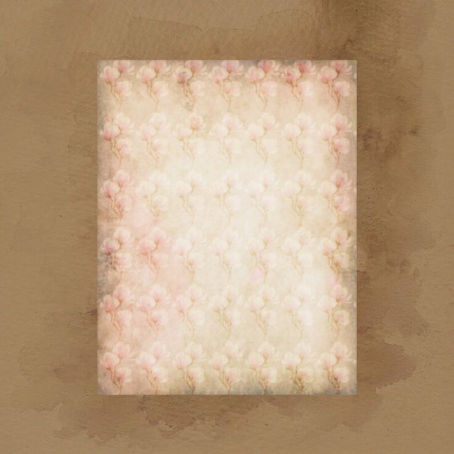 Vintage Blossoms Scrapbook Paper (Creator Uploaded)