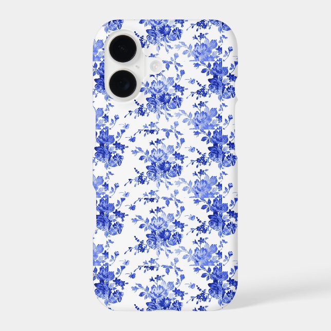 Vintage Blue and White Floral Pattern (Back)