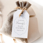 Vintage Blue Bow Boy Baby Shower Gift Tags<br><div class="desc">Say thank you to friends and family for attending your baby shower with these elegant blue bow themed favour tags.</div>