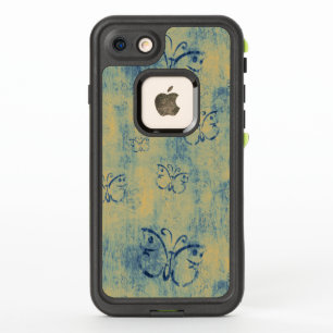 Vintage Blue Butterflies Pattern