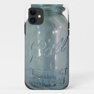 Vintage Blue Canning Jar iPhone 11 Case