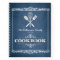 Vintage Blue Chalkboard Family Cookbook Recipe
