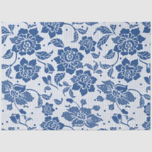 Vintage Blue chinoiserie Decoupage Tissue Paper