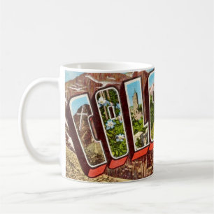 Vintage Blue Colorado Greeting Postcard Mug