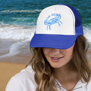 Vintage  blue  crab trucker hat