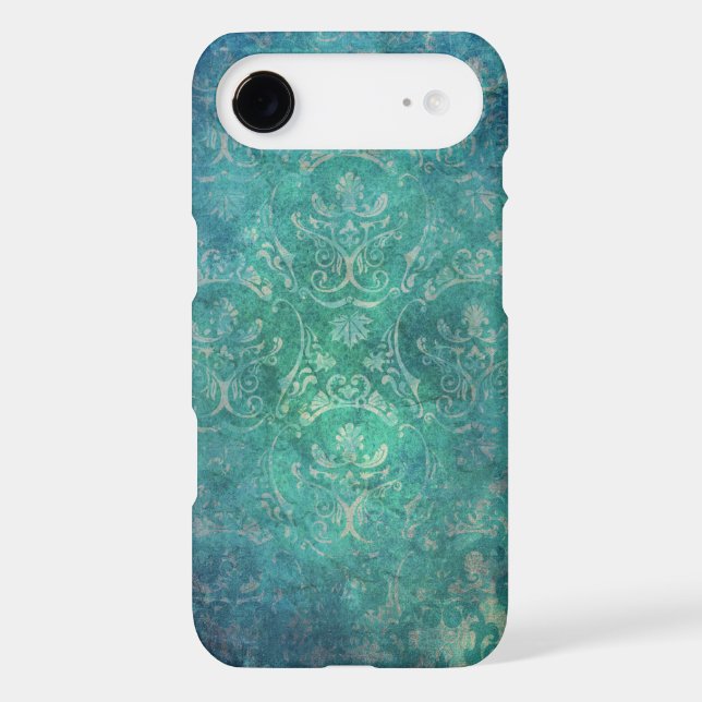 Vintage Blue Damask iPhone 6 case (Back)