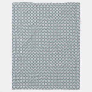 Vintage Blue Dreams Fleece Blanket