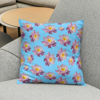 Vintage Blue Floral Cushion