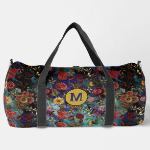 Vintage blue Floral Printed Sling Bag