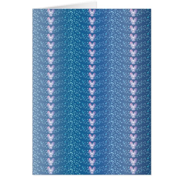 Vintage Blue Floral Violets wallpaper pattern (Front)