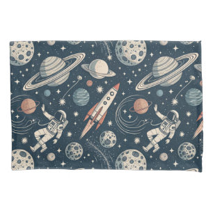 Vintage Blue Galaxy Pillowcase