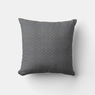 Vintage Blue Gray Herringbone Cushion