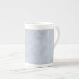 Vintage Blue Gray Parchment Look Texture Bone China Mug