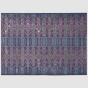 Vintage Blue Grey Purple Antique Texture Pattern Tissue Paper