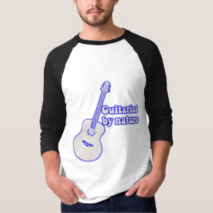Vintage blue guitar. Guitarist by nature T-Shirt