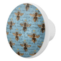 Vintage Blue Honey Bee