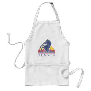 Vintage Blue Horse Denver Standard Apron