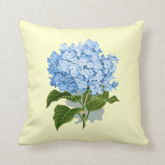 Vintage Blue Hydrangea Cushion