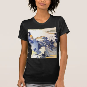 Vintage Blue Japanese Art T-Shirt