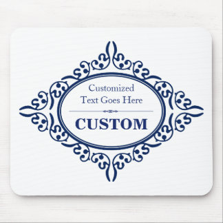 Vintage Blue Label 3 Mouse Pad