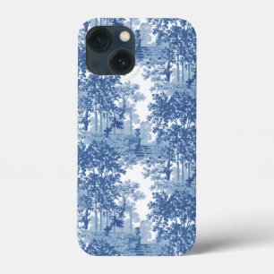 Vintage Blue Landscape Toile w/Urns and Columns  iPhone 13 Mini Case