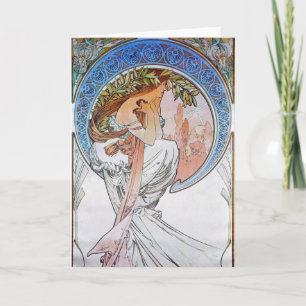 Vintage Blue Moon Goddess Card