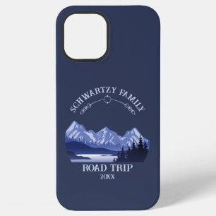Vintage Blue Mountain Lake Sunset iPhone 12 Pro Max Case