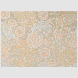 Vintage Blue & Pink Pastel Garden Symphony Tissue Paper