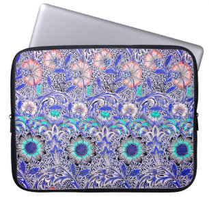 Vintage Blue pink William Morris's Corncockle Laptop Sleeve