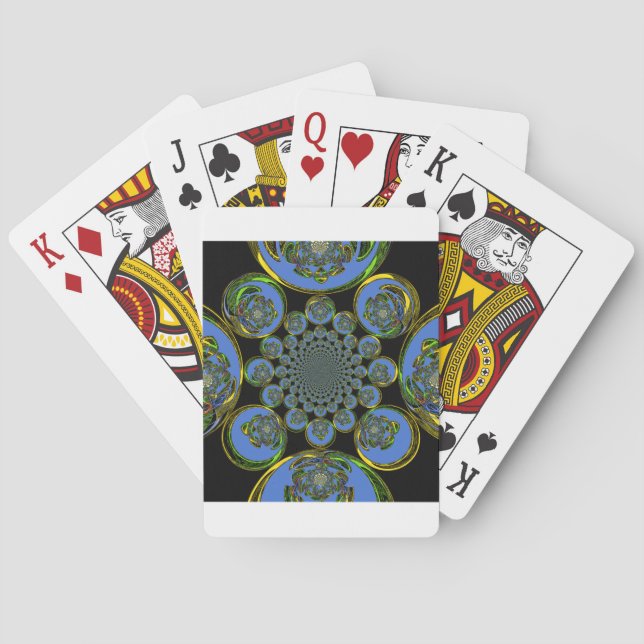 Vintage Blue Playing Cards (Back)