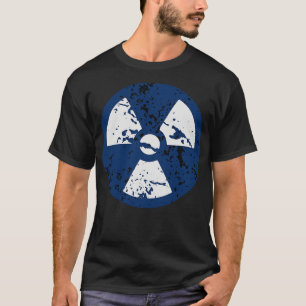 Vintage Blue Radioactive Sign T-Shirt