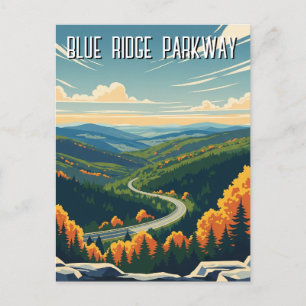Vintage Blue Ridge Parkway Souvenir Postcard
