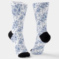 Vintage Blue Rose Floral Pattern